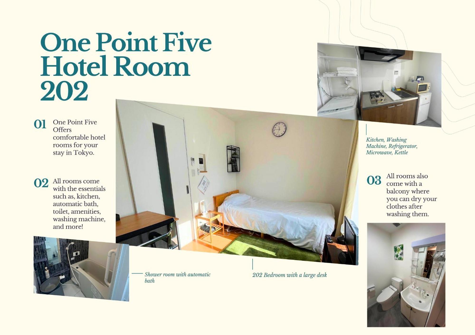 One Point Five Hotell Tokyo Eksteriør bilde